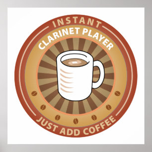 Poster Joueur instantané de clarinette