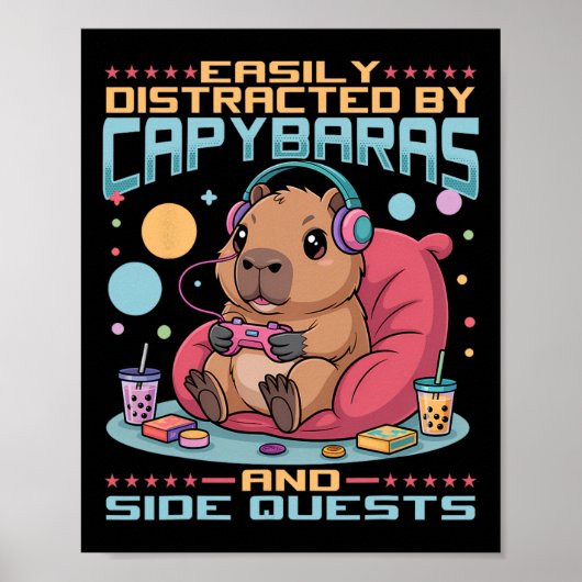 Poster Joueur Jeu Capyra Jeu Vidéo 1  (Devant)