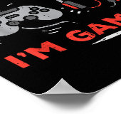 Poster Joueur Ne Peut Pas Vous Entendre Je Joue Funny Gar (Coin)