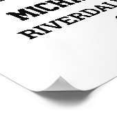 Poster Joueur Numéro 14 Équipe sportive senior Collage ph (Coin)