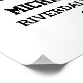 Poster Joueur Numéro 16 Équipe sportive senior Collage ph (Coin)