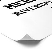 Poster Joueur Numéro 18 Équipe sportive senior Collage ph (Coin)