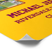 Poster Joueur Numéro 18 Équipe sportive senior Collage ph (Coin)