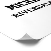 Poster Joueur Numéro 2 Équipe sportive senior Collage pho (Coin)