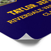 Poster Joueur Numéro 32 Équipe sportive senior Collage ph (Coin)