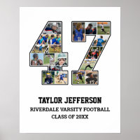 Joueur Numéro 47 Équipe sportive senior Collage ph