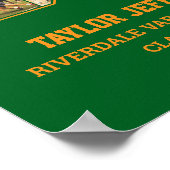 Poster Joueur Numéro 58 Équipe sportive senior Collage ph (Coin)