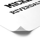 Poster Joueur Numéro 9 Équipe sportive senior Collage pho (Coin)