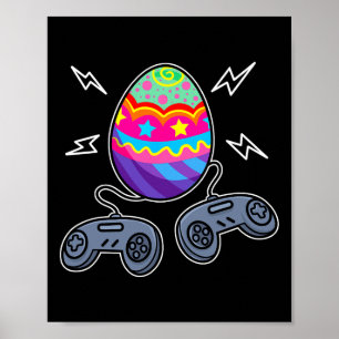 Poster Joueur OEufs de Pâques Jeu vidéo Jeu Lover Cadeaux