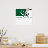 Poster Joueur pakistanais de cricket (Cuisine)