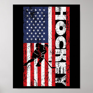 Poster Joueur Patriotique Usa 4 Juillet Drapeau Américain