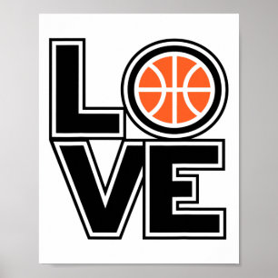 Poster Joueur Sketll Love Coeur Vêtements amusants Valent
