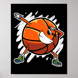 Poster Joueur sportif Dabbing Basket Ball Dab