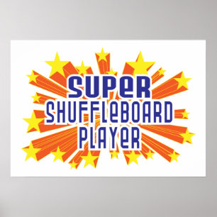 Poster Joueur superbe de Shuffleboard