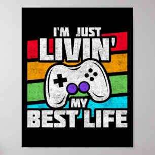 Poster Joueur Vidéo - Jeu En Ligne De Console Pc - Amusan