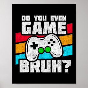 Poster Joueur Vidéo - Jeu En Ligne De Console Pc - Amusan