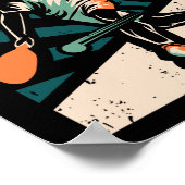 Poster Joueur vintage Retro (Coin)