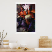 Poster Joueurs Bongo (Cuisine)