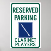 Poster Joueurs Clarinet Parking (Devant)