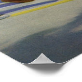 Poster Joueurs de baseball vintages et garde-frontières d (Coin)