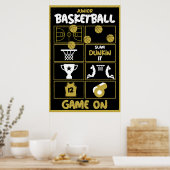 Poster Joueurs De Basket Junior (Cuisine)