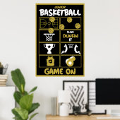 Poster Joueurs De Basket Junior (Bureau à domicile)