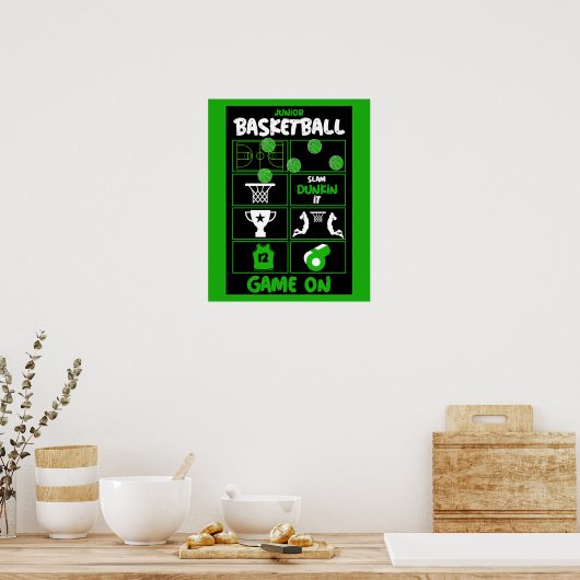 Poster Joueurs De Basket Junior (Cuisine)