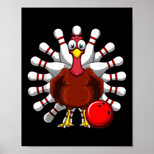 Poster Joueurs de bowling Turquie Bowlers Automne Vibes T (Devant)