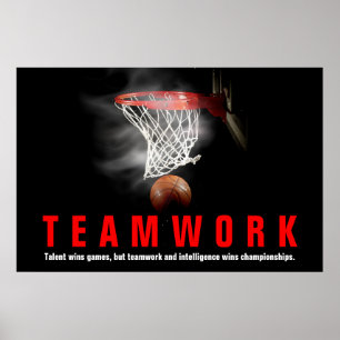 Poster Joueurs de devis Inspirationnels de basket-ball en