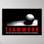Poster Joueurs de devis Inspirationnels de basket-ball en (Devant)