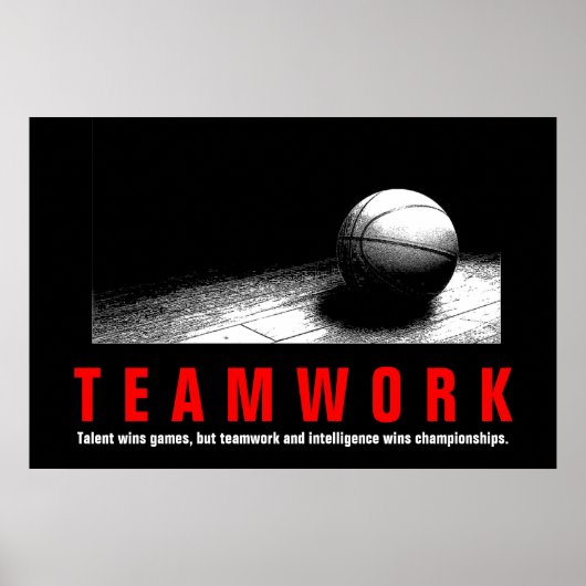 Poster Joueurs de devis Inspirationnels de basket-ball en (Devant)