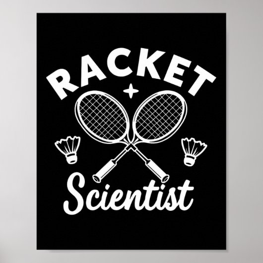 Poster Joueurs de Dminton Racket Scientifique (Devant)