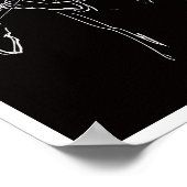 Poster Joueurs de duo de flûtiste et violoniste (Coin)