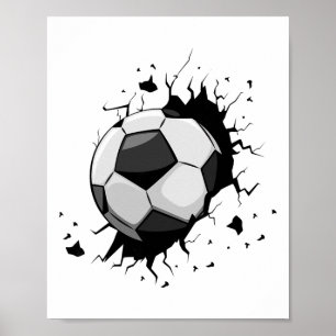Poster Joueurs de football Équipe de football Graphique S