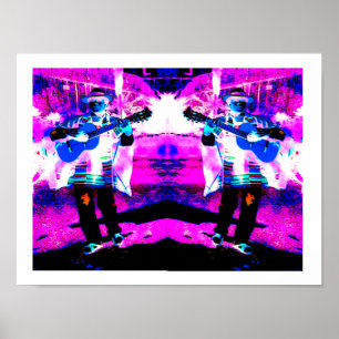 Poster Joueurs de guitare art