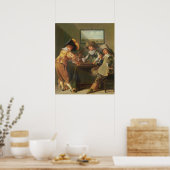Poster Joueurs de jacquet, 17ème siècle (Cuisine)