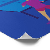 Poster Joueurs de tennis de table (Coin)