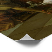 Poster Joueurs de Tric-Trac avec une dame et son chien (Coin)