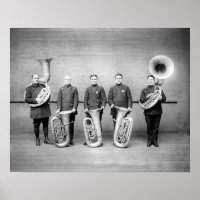 Joueurs de tuba de l'orchestre de police, 1915. Ph