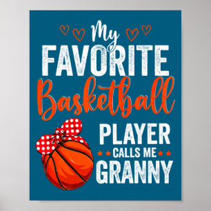 Poster Joueurs favoris appellent mamie basketball gra t s