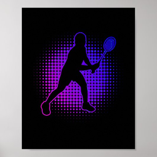 Poster Joueuse Badminton Badminton Womens Squash Shuttle (Devant)
