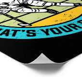 Poster Joueuse cool De Hockey Sur Glace Art Pour Hommes F (Coin)