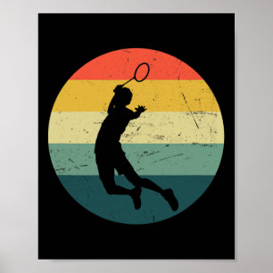 Poster Joueuse de badminton féminin Badminton Badminton