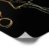 Poster Joueuse de badminton Sketch Shuttle Jeu Pour Gi (Coin)