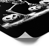 Poster Joueuse de baseball Skeleton Joueuse d'Halloween H (Coin)