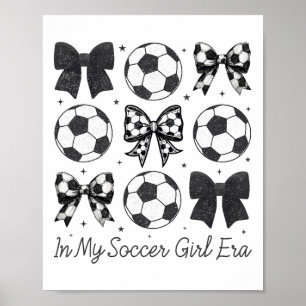 Poster Joueuse de football féminine à l'ère de ma fille f