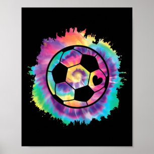 Poster Joueuse de football mignonne Amoureuse de football