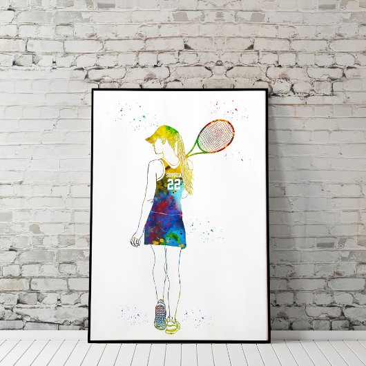 Poster Joueuse de tennis