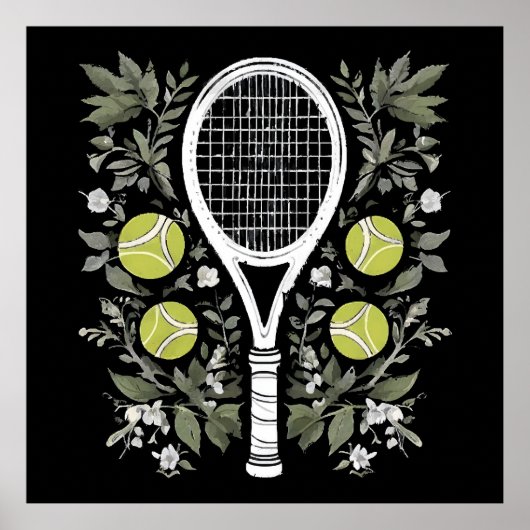 Poster Joueuse de tennis (Devant)