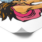 Poster Joueuse de volley-ball féminine (Coin)